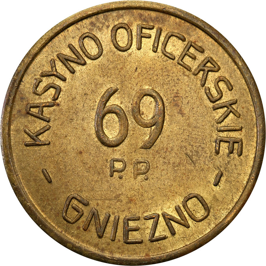 Gniezno - 1 złoty Kasyna Oficerskiego 69 Pułku Piechoty